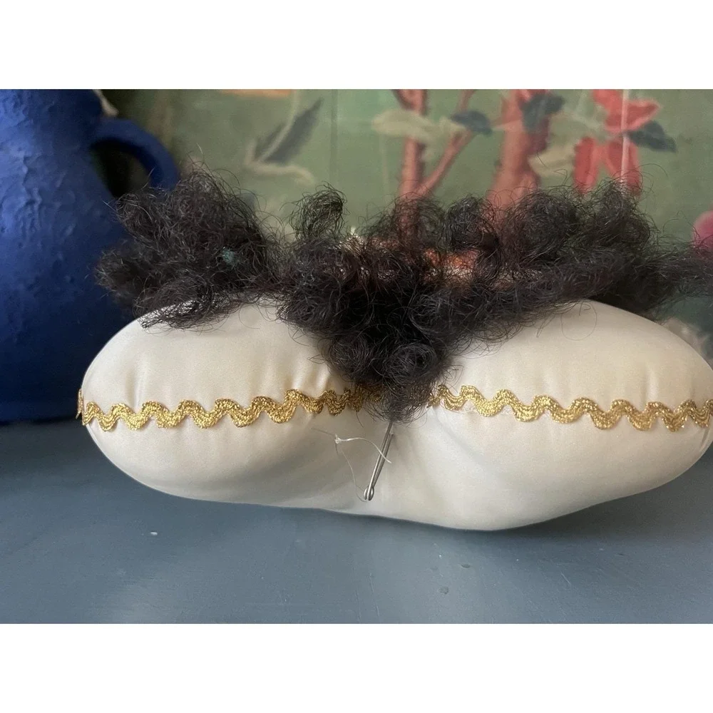Jan Feenstra Plush Satin Pillow Dolls Hand Painted Whimsical Angels Celestial